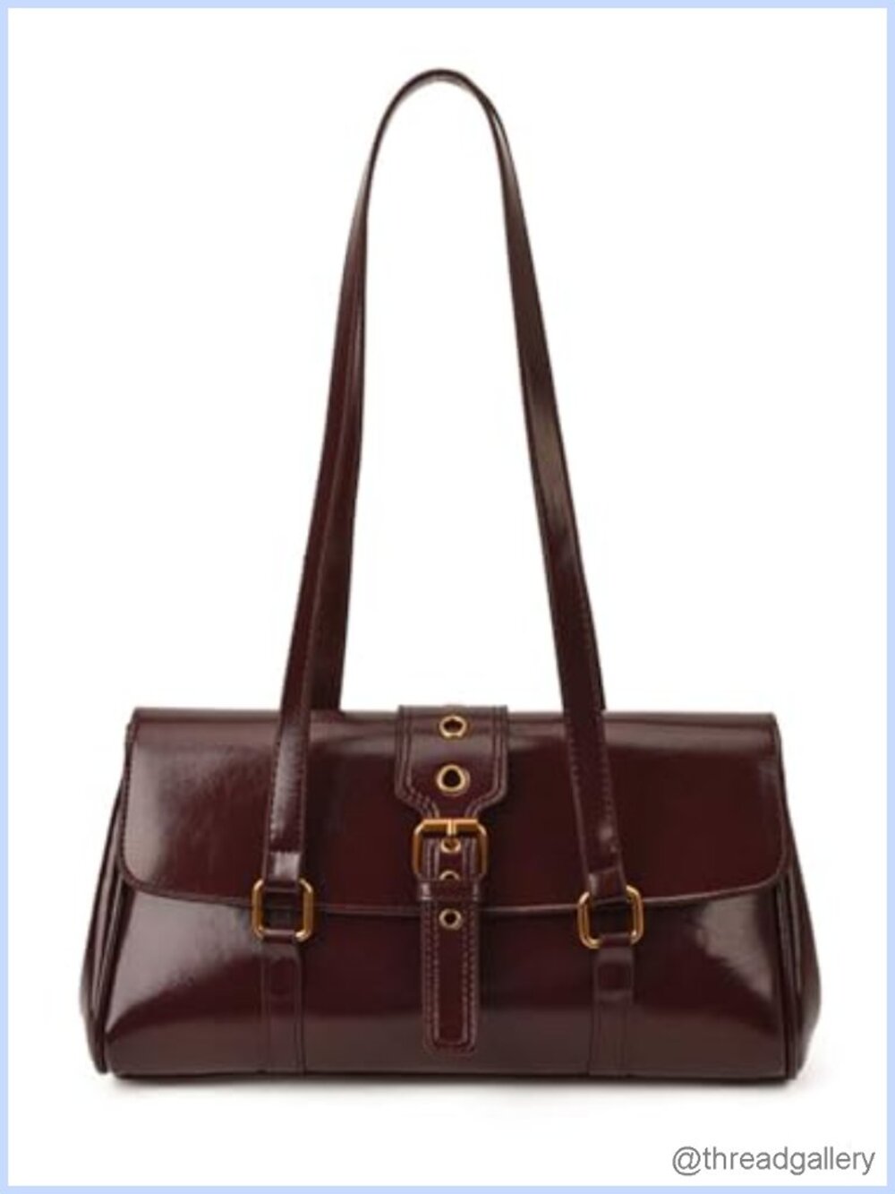 Vegan Leather Shoulder Bag Y2K Top Handle Purse Underarm Travel Daily